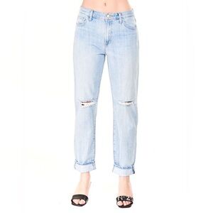 J BRAND Light Wash‎ Distressed Tate Boy Fit Jeans Size 27